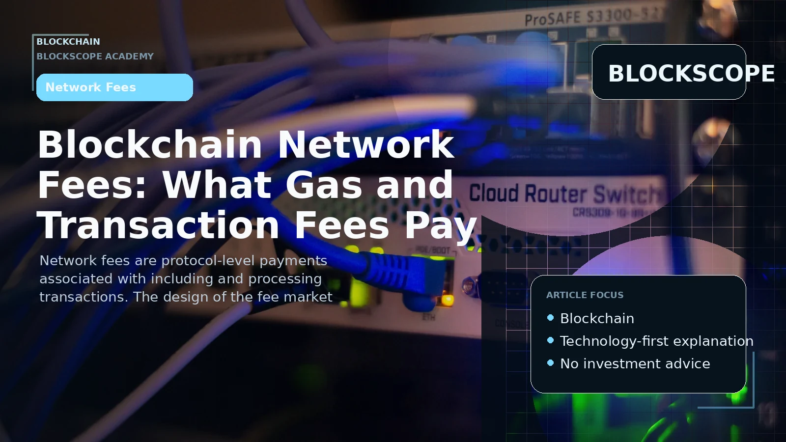 Blockchain Network Fees: What Gas and Transaction Fees Pay For