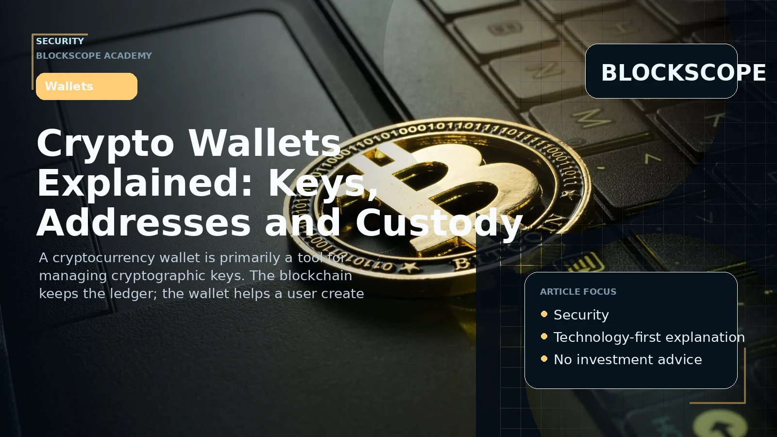Crypto Wallets Explained: Keys, Addresses and Custody