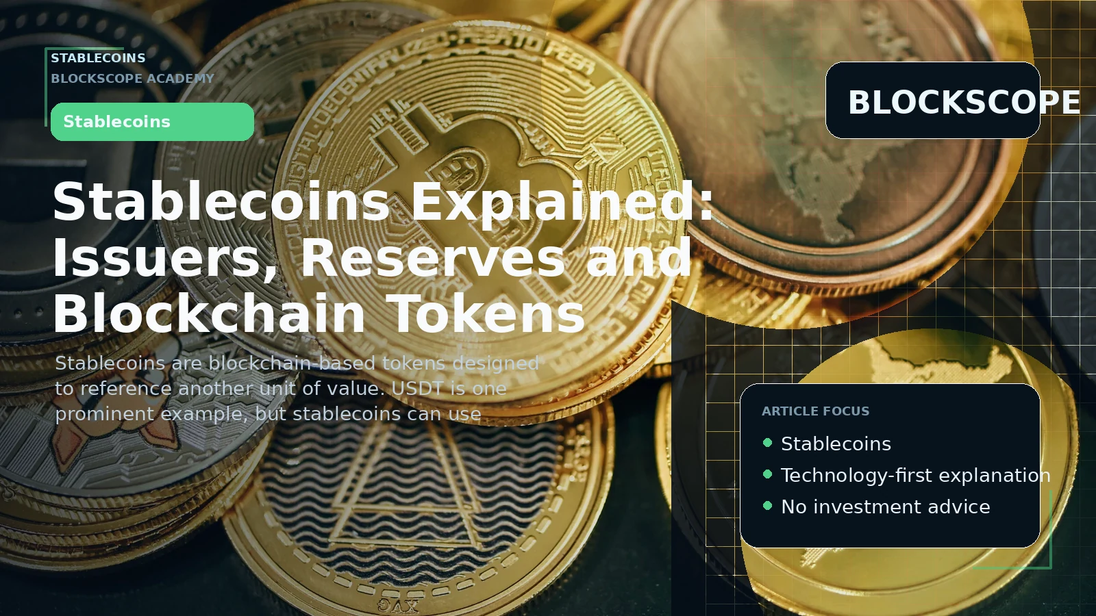 Stablecoins Explained: Issuers, Reserves and Blockchain Tokens