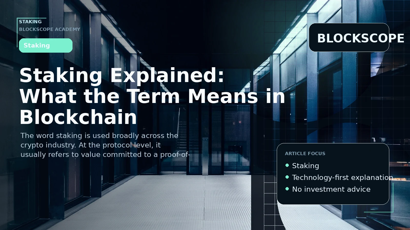 Staking Explained: What the Term Means in Blockchain